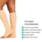 Chaussettes de compression pieds ouverts
