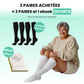 Chaussettes de compression facile à enfiler pour un bien-être immédiat