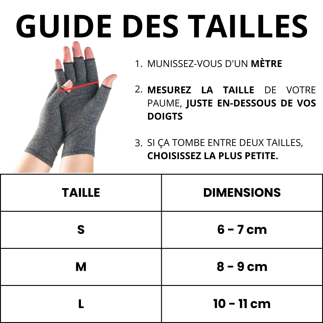 Gants de compression anti-douleurs